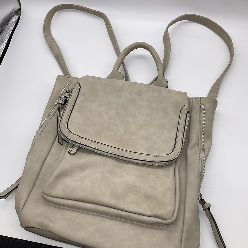 ULTRA SOFT FAUX LEATHER BACKPACK - Picture 8 of 9